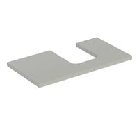 Placa de lavabo Geberit ONE, recortable a la derecha, para lavabo de encimera en forma de bol, 90x3x47cm, 505.313.00., Color: gris lacado mate - 505.313.00.7