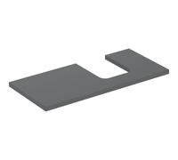 Placa de lavabo Geberit ONE, recortable a la derecha, para lavabo de encimera en forma de cuenco, 105x3x47cm, 505.314.00., Color: lava lacada mate