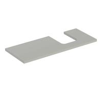 Placa de lavabo Geberit ONE, recortable a la derecha, para lavabo sobre encimera en forma de cubeta, 120x3x47cm, 505.315.00., Color: gris lacado mate - 505.315.00.7