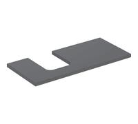Placa de lavabo Geberit ONE, recortable a la izquierda, para lavabo de encimera en forma de cuenco, 105x3x47cm, 505.294.00., Color: lava lacada mate - 505.294.00.3