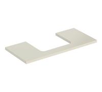 Placa de lavabo Geberit ONE, recortable en el centro, para lavabo de encimera, 105x3x47cm, 505284004, Color: gris arena lacado alto brillo - CM