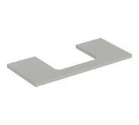 Placa de lavabo Geberit ONE, recortable en el centro, para lavabo de encimera, 105x3x47cm, 505.284.00., Color: gris lacado mate - CM