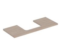 Placa de lavabo Geberit ONE, recortable en el centro, para lavabo de encimera, 120x3x47cm, 505.285.00., Color: Estructura de madera de roble / melamina - CM