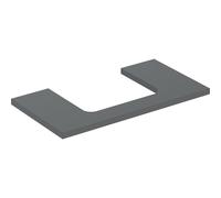 Placa de lavabo Geberit ONE, recortable en el centro, para lavabo de encimera, 90x3x47cm, 505.283.00.3, Color: lava lacada mate