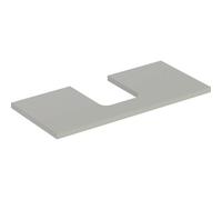Placa de lavabo Geberit ONE, recortable en el centro, para lavabo de encimera en forma de cuenco, 105x3x47cm, 505.274.00., Color: gris lacado mate - 505.274.00.7