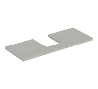 Placa de lavabo Geberit ONE, recortable en el centro, para lavabo de encimera en forma de cuenco, 120x3x47cm, 505.275.00., Color: gris lacado mate