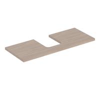 Placa de lavabo Geberit ONE, recortable en el centro, para lavabo de encimera en forma de cuenco, 120x3x47cm, 505.275.00., Color: Estructura de madera de roble / melamina - CM