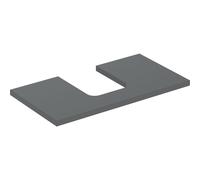 Placa de lavabo Geberit ONE, recortable en el centro, para lavabo de encimera en forma de cuenco, 75x3x47cm, 505272003, Color: lava lacada mate - CM