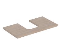 Placa de lavabo Geberit ONE, recortable en el centro, para lavabo de encimera en forma de cuenco, 90x3x47cm, 505.273.00., Color: Estructura de madera de roble / melamina - 505.273.00.5