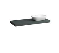 Placa de lavabo LAUFEN LANI, un corte a la derecha, 1185x495x65mm, H4046731122661, Color: Gris de tráfico