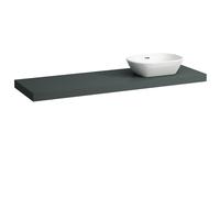 Placa de lavabo LAUFEN LANI, un corte a la derecha, 1570x495x65mm, H4046931122661, Color: Gris de tráfico