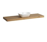 Placa de lavabo LAUFEN LANI, un recorte en el centro, 1570x495x65mm, H4046911122671, Color: Roble silvestre