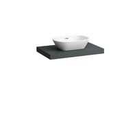 Placa de lavabo LAUFEN LANI, un recorte en el centro, 785x495x65mm, H4046511122661, Color: Gris de tráfico