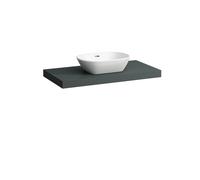 Placa de lavabo LAUFEN LANI, un recorte en el centro, 985x495x65mm, H4046611122661, Color: Gris de tráfico