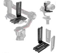 Placa de liberación rápida con soporte en L de aluminio compatible con DJI Ronin RS2 SC2 Zhiyun Weebill-S,