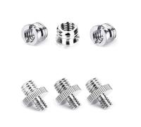 Placa de liberación rápida de 1/4 a 3/8 adaptador de tornillo para un intercambio eficiente de equipos en exteriores y estudios, tornillo roscado de acero