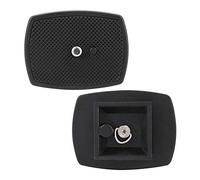 Placa de Liberación Rápida de 35 Mm, Mini Placa de Montaje de Placa de Liberación Rápida de Plástico ABS Portátil con Tornillo de 1/4 para Yunteng VCT668 ST666 690 para Weifeng