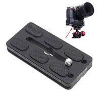 Placa de liberación rápida de 8 cm para cuerpo de cámara grande con agarre de batería, compatible con Canon EOS 1D 1Ds 1DX Series, Nikon D1 D2 D3 D4 D5 D6 Series y abrazadera de cabeza de bola
