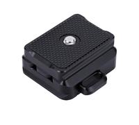 Placa de Liberación Rápida de Aleación de Aluminio, Adaptador de Montaje de Trípode Ligero para Cámaras con Tornillos de 1/4 de Pulgada, 38mm