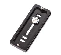 Placa de liberación rápida de aluminio de alta calidad de 100 mm para trípode rótula cámaras DSLR con almohadilla de goma antideslizante y tornillo 1/4, placa de liberación rápida de alto rendimiento