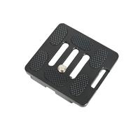 Placa de liberación rápida de aluminio de alta resistencia con canal de montaje de 3 tornillos y patas antideslizantes para trípodes TY50X