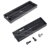 Placa de liberación rápida de cámara de 12 cm de largo compatible con cámara grande con agarre de batería y abrazadera de cabeza de trípode Arca-Swiss Fit, 2 piezas pueden formar un soporte de cámara