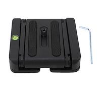 Placa de Liberación Rápida en Forma de Z, Aleación de Aluminio, Rotación 360 Grados, Tornillo 1/4 Pulgadas - Instalación Fácil, Resistente y Compatible con Cámaras DSLR y Equip