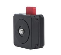 Placa de Liberación Rápida Mini V Lock, Aleación de Aluminio con Mecanismo de Autobloqueo, Multipropósito, Diseño de Bloqueo en V Estándar, Desmontaje y Montaje Rápidos