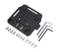 Placa de liberación rápida V-Lock de aleación de Aluminio, Base de batería mecanizada por CNC con Estructura de límite, Montura V Antideslizante para baterías de cámara Tipo V,