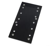 Placa de lija de 225 x 115 mm con 10 orificios de succión de plástico MPE de alta resistencia para lijadora de paneles de yeso, disco abrasivo rectangular para aspirar polvo al renovar
