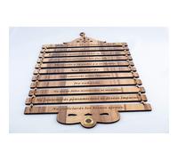 Placa de los Diez Mandamientos (19.5 x 11.5 pulgadas/espa ol) de la tienda de regalos de madera de olivo, hecha a mano (RV ( xodo 20:1-17), decor