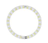 Placa de luz de anillo de sustrato de aluminio, placa de luz de anillo LED de 10 W con iluminación fría y cálida, alimentado por USB (3 V-5 V)