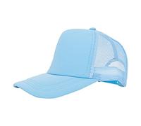 Placa de luz de color sólido para exteriores bordada para hombres y mujeres, sombrero de conductor de camión, red de sombrero, visera, Bu1., M