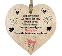 Placa de madera con forma de corazón con texto en inglés "You Have Done So Much For Me", regalo de agradecimiento para mujeres y hombres, amigo secreto, día de la madre, regalos de partera, cumpleaños