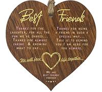 Placa de madera con forma de corazón para mujer, regalo de cumpleaños y Navidad para mujeres, letrero de corazones de madera oscura, decoraciones de Navidad, decoraciones colgantes de San Valentín,