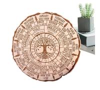 Placa de madera de la rueda del año, rueda de madera redonda del año, árbol de la vida, adorno de la rueda del año, árbol de la vida para sábado, regalos de brujas paganas, decoración navideña