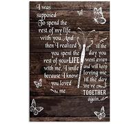 Placa de madera vintage con la frase "I Was Suposed To Pass The Rest Of My Life With You", decoración de pared retro para cafetería, bar, pub, hogar, manualidades, decoración rústica, letrero de made