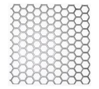 Placa de malla perforada acero inoxidable, espesor: 0,3~3 mm Malla hexagonal cuadrada 304 for aplicaciones decorativas industriales ventilación(Thickness 0.3mm,15x15cm)