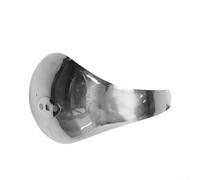 Placa de mano de valla de acero inoxidable para esgrimistas zurdos tamaño adulto y niño, protector resistente a la corrosión con bordes redondeados para competición de entrenamiento (adulto-plata-R)
