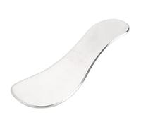 Placa de masaje Guasha, 2,8 x 6,7 pulgadas, práctico masajeador de cuello portátil de acero inoxidable, duradero para la espalda del cuello