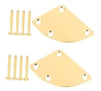 Placa de Mástil para Guitarra Eléctrica 2 Piezas Dorada