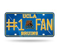 Placa de matr cula met lica para fan tico n mero 1 de los UCLA Bruins de la NCAA de Rico Industries