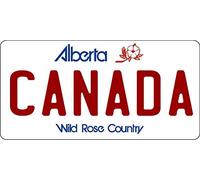 Placa de matrícula con foto de Alberta Canadá, 15,2 x 30,5 cm