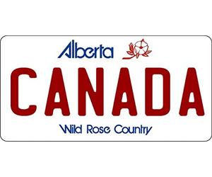 Placa de matrícula con foto de Alberta Canadá, 15,2 x 30,5 cm