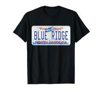 Placa de matrícula de Blue Ridge Mountains North Carolina Hometown Camiseta