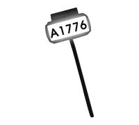 Placa de matrícula de casa iluminada con tecnología solar de bajo consumo y clasificación IP65 de visibilidad nocturna, letrero de estaca para patio