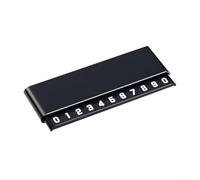 Placa de matrícula de contacto de estacionamiento temporal para el salpicadero para contactar con accesibilidad en estacionamientos a corto plazo y áreas reguladas (negro)