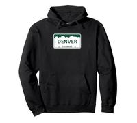 Placa de matrícula de Denver Colorado Sudadera con Capucha