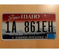 Placa de matrícula de Idaho de 6 x 12 pulgadas
