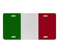 Placa de matrícula de Metal con Bandera de Italia de 15,2 x 30,4 cm